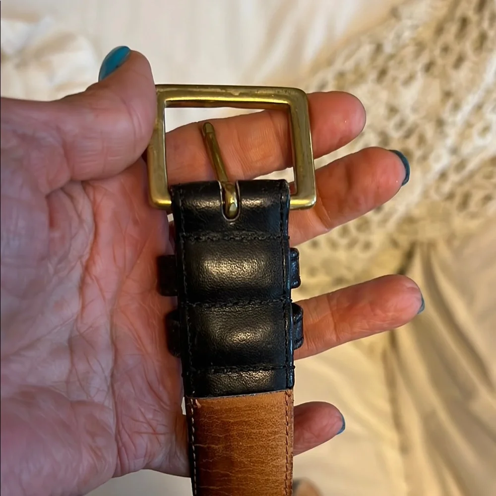 Coach 7600 Men's Black Leather Belt size 38 / 95